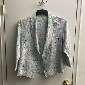 Vintage Pale blue lace blazer